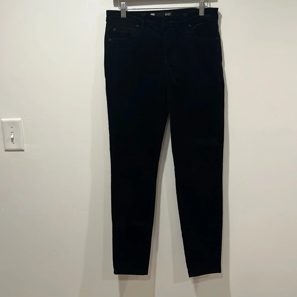 Kut from the‎ Kloth Diana Corduroy Relaxed Fit Skinny - Black - Size 4
